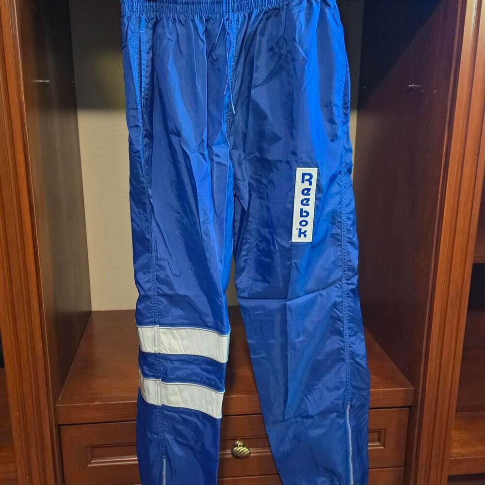 Vintage 90's Reebok Women's Blue Track Pants